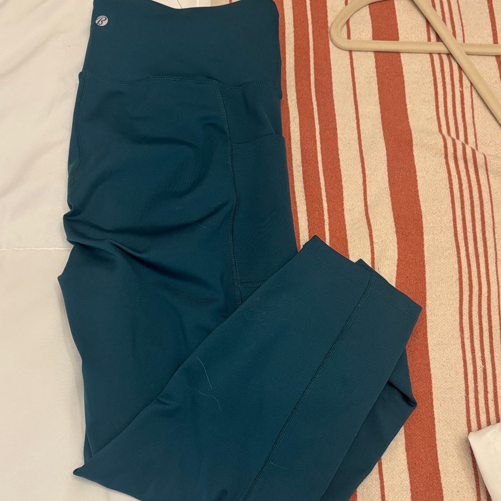 Teal High-Waisted Leggings